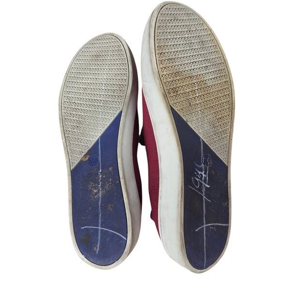 Rothy's The Sneaker Women's Size 10.5 US Red Garnet Burgundy Slip On Shoes - Picture 8 of 9